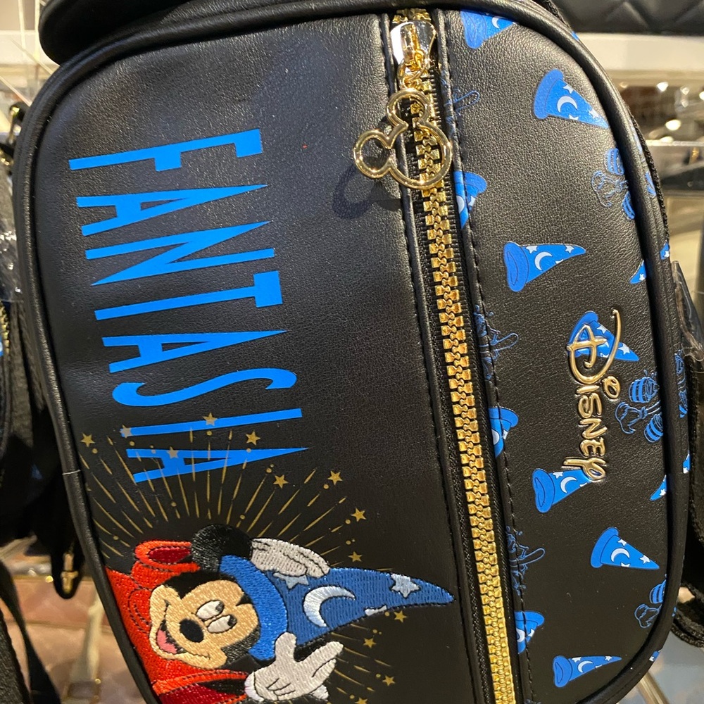 Disney Fantasia Black Crossbody with Blue Accents Beautiful Bag